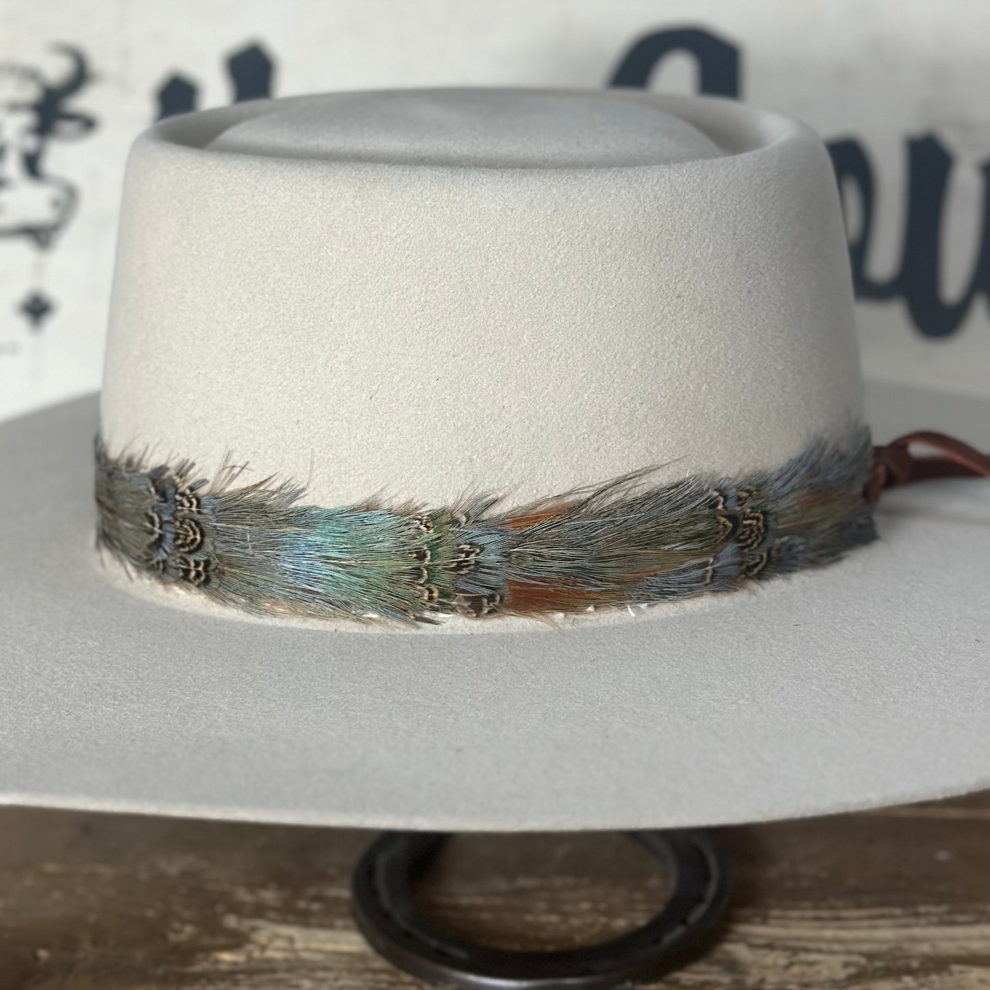 Hat Band | Feather Blueish RN Straight