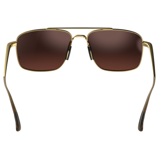 BEX Sunglasses| Accel Gold/ Brown /Silver