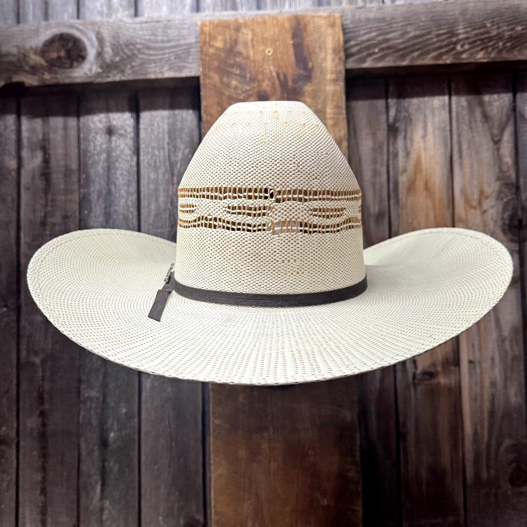 Twister Open Crown Tan Bangora 4 1/2" Brim