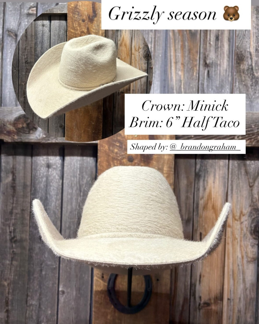 Rodeo King 10X Grizzly 4 1/2" Brim | Silverbelly