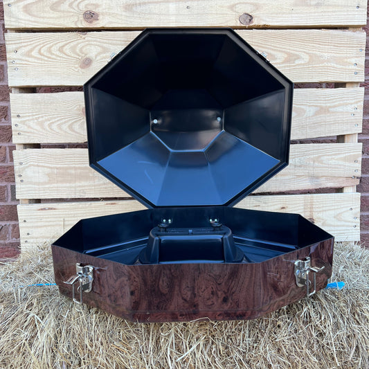 Designer Western Hat Can | Walnut Natural