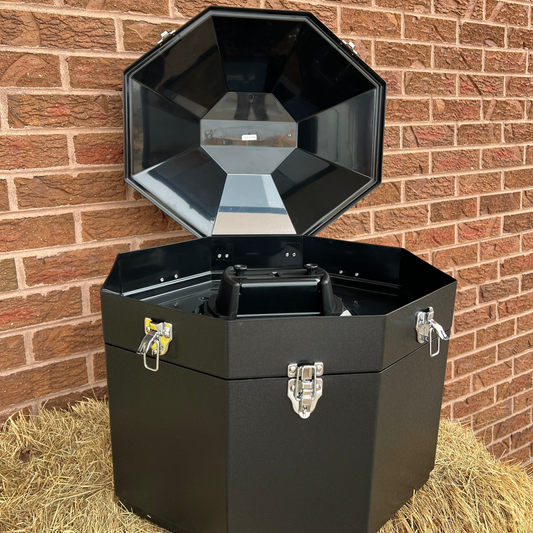 Double Stack Western Hat Can | Black