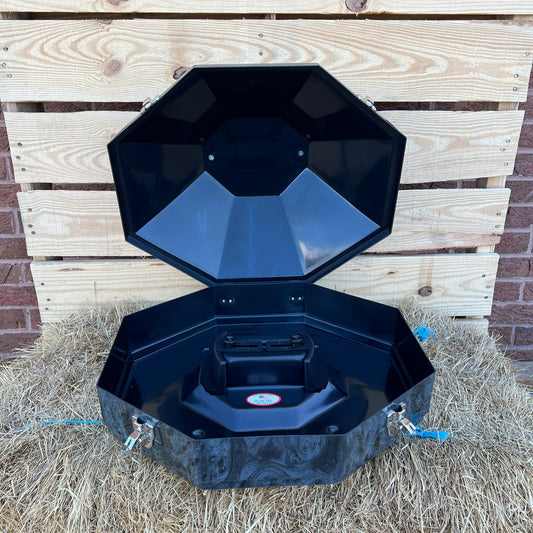 Designer Western Hat Can | Walnut Gray