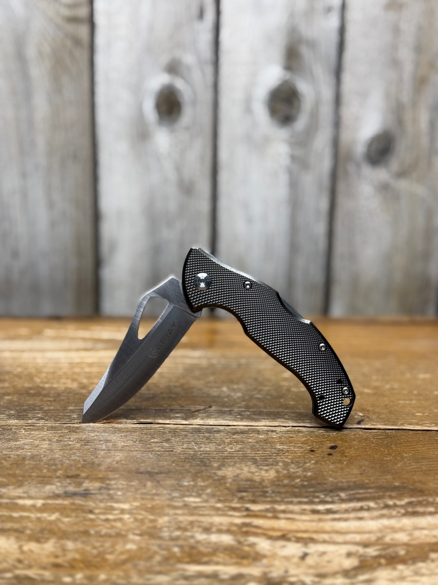 Ariat Plain Blade Knife | Medium Gray