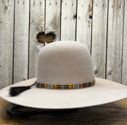 Hat Band | 1/2" Bright Ribbon w/ Tassel Multi