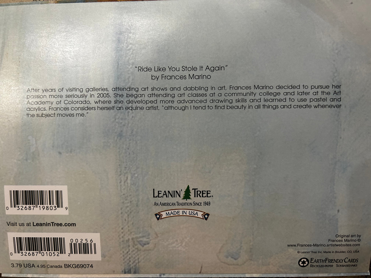 Blank Greeting Cards |Running Horse