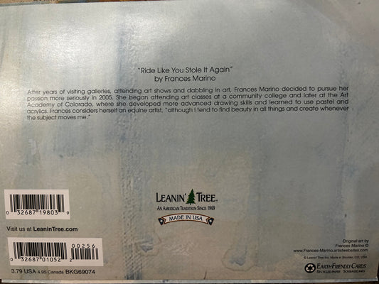 Blank Greeting Cards |Running Horse