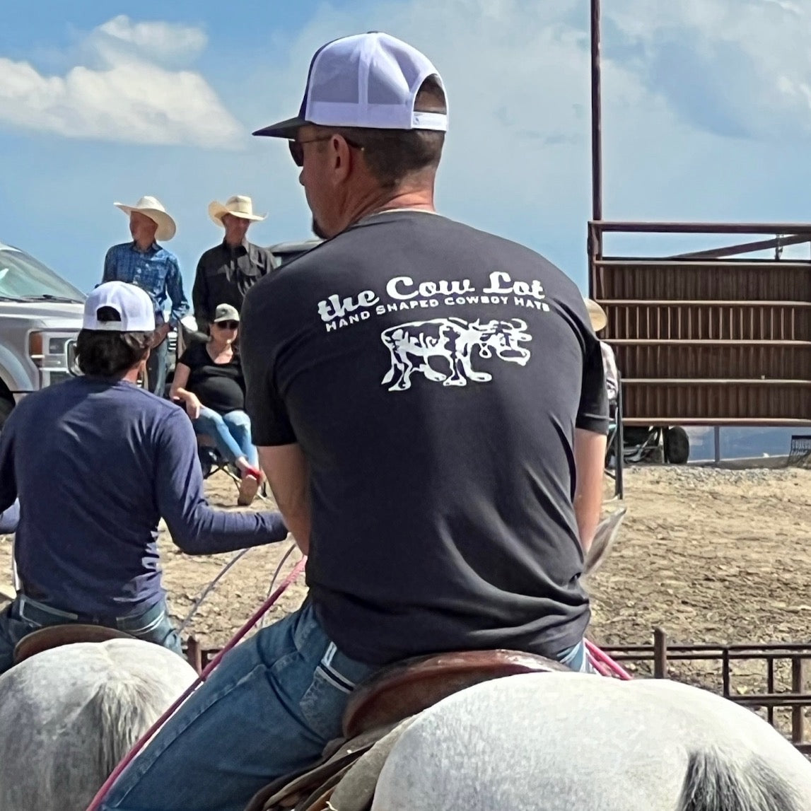 The Cow Lot Tee Shirt Charcoal