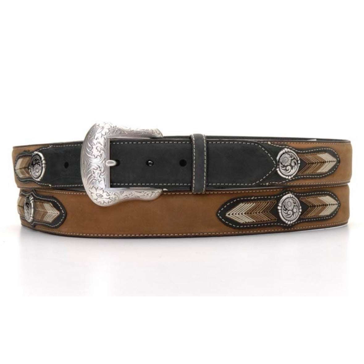 Nocona Belt | Men's Western Belt w/ Multicolor Lacing Inserts