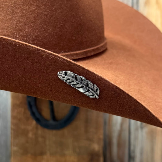 Hat Band | Small Hat Pin Feather Silver