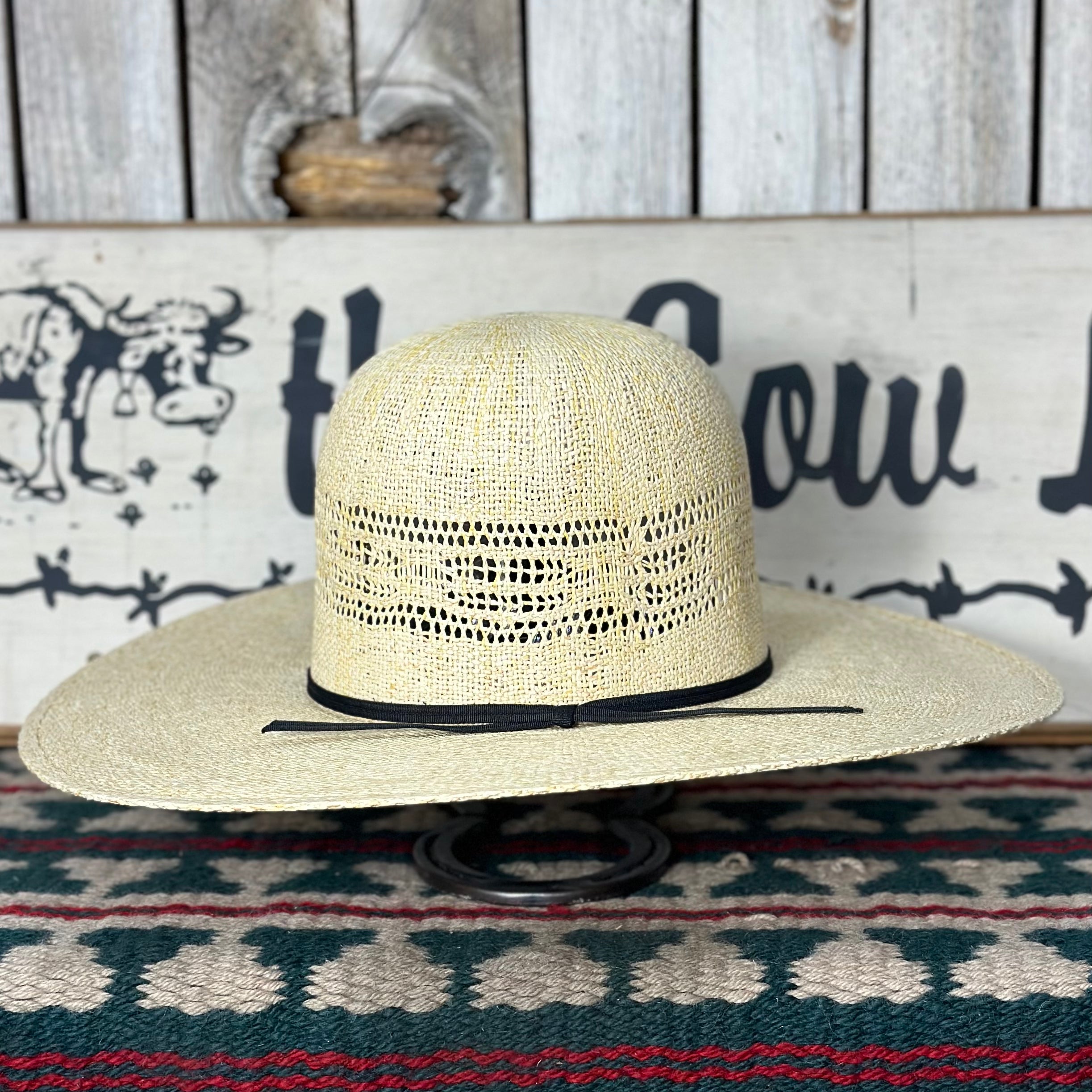 Resistol open crown straw hot sale hats