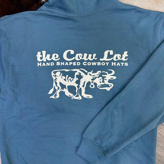The Cow Lot Hoodie | Steel Blue