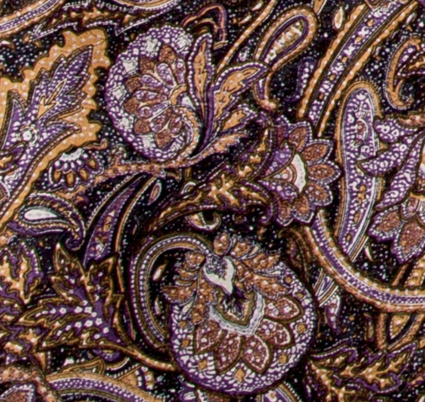 Wild Rag Paisley Purple Gold