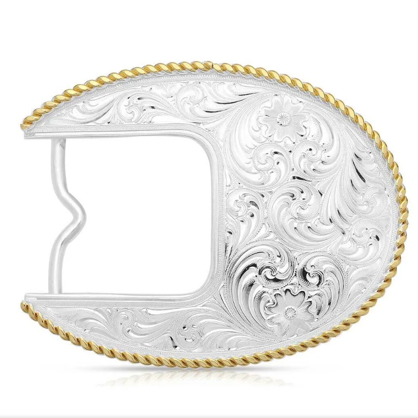 Montana Silversmith | Classic Oval Belt Buckle – The Cow Lot display picture 2