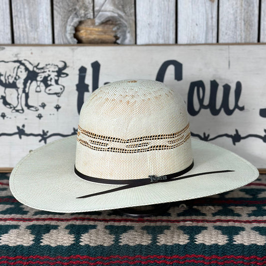 Twister Open Crown Tan Bangora 4 1/2" Brim