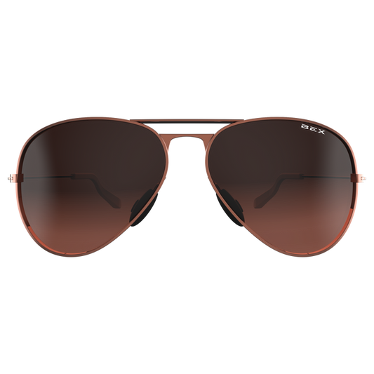 BEX Sunglasses| Wesley Rose Gold/Brown
