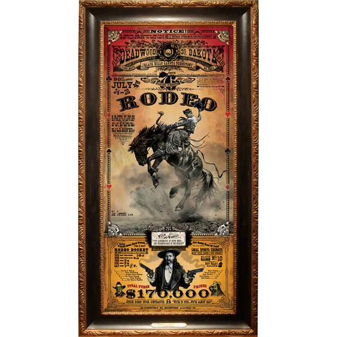 Deadwood Rodeo Poster (frame not included)