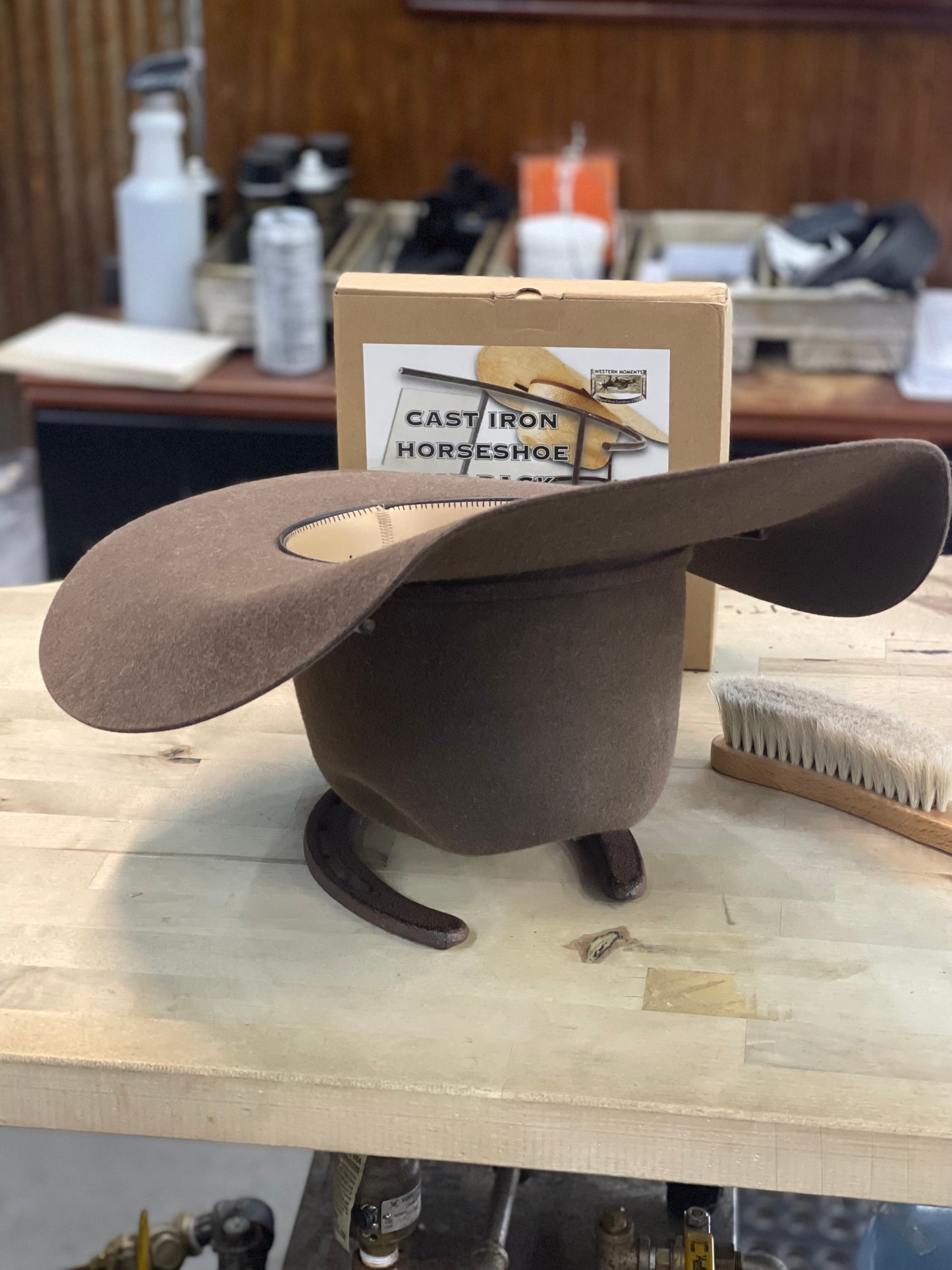 Horseshoe Cast Iron Hat Rack