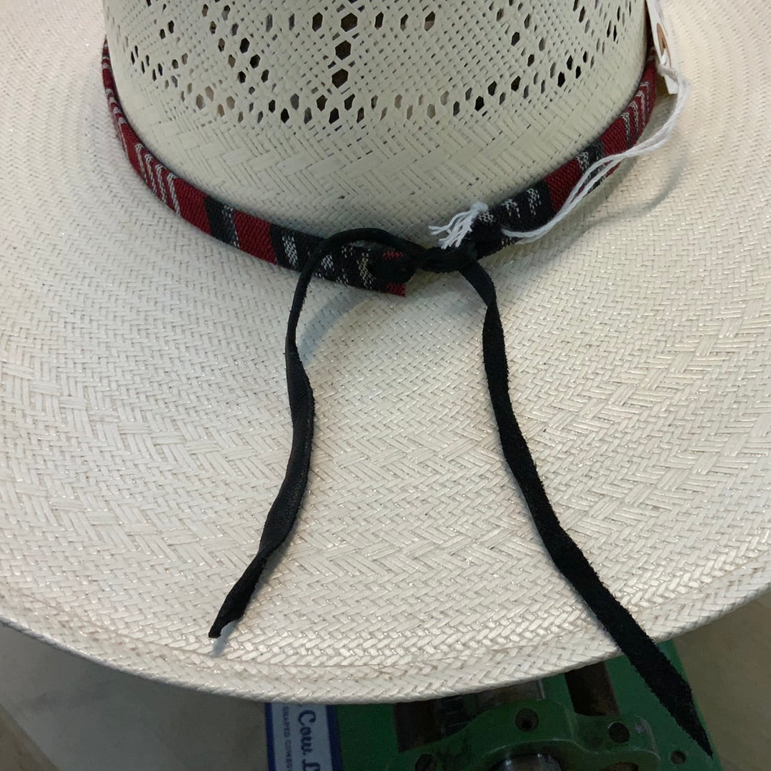 Hatband HB30-08 1/2" Tapestry Red/ Black/Silver FINAL SALE NOT RETURNABLE