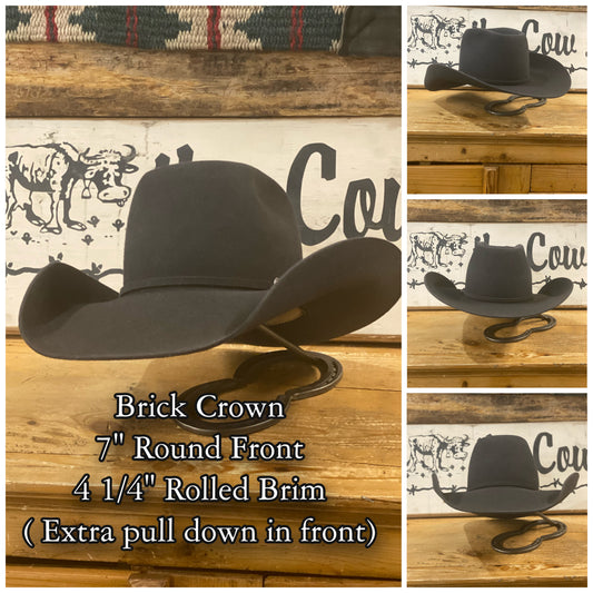 Rodeo King 7X 4 1/2" Brim | Charcoal