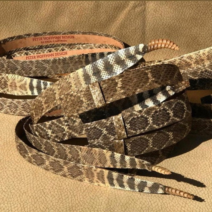 Genuine Rattlesnake Hat band with rattle.