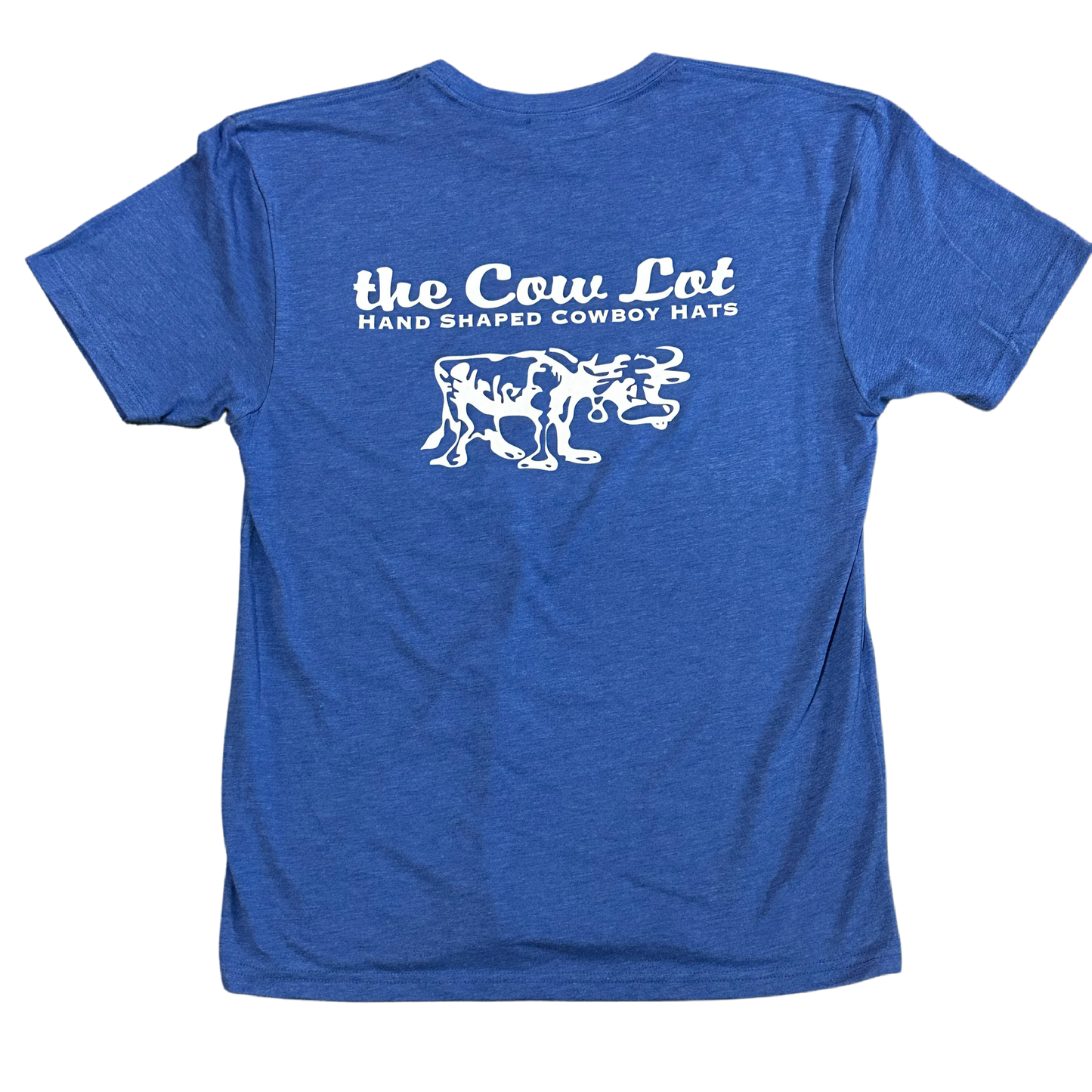 The Cow Lot Tee Shirt Blue