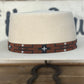 Hatband B2-E | 11 Row Stretch T-Bird Rust/Black/White