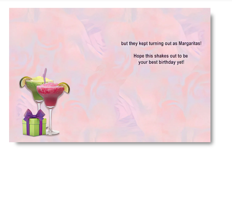 Birthday Greeting Card| I tried getting into those healthy Protein Shakes