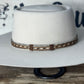 Hat Band | Horsehair 5 Strand w/ Knots Sorrel/Dark Brown/White