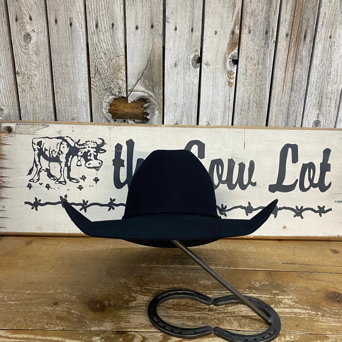 Rodeo King 100X / 100% Pure Beaver 4 1/2" Brim | Black WITH FREE HAT CAN