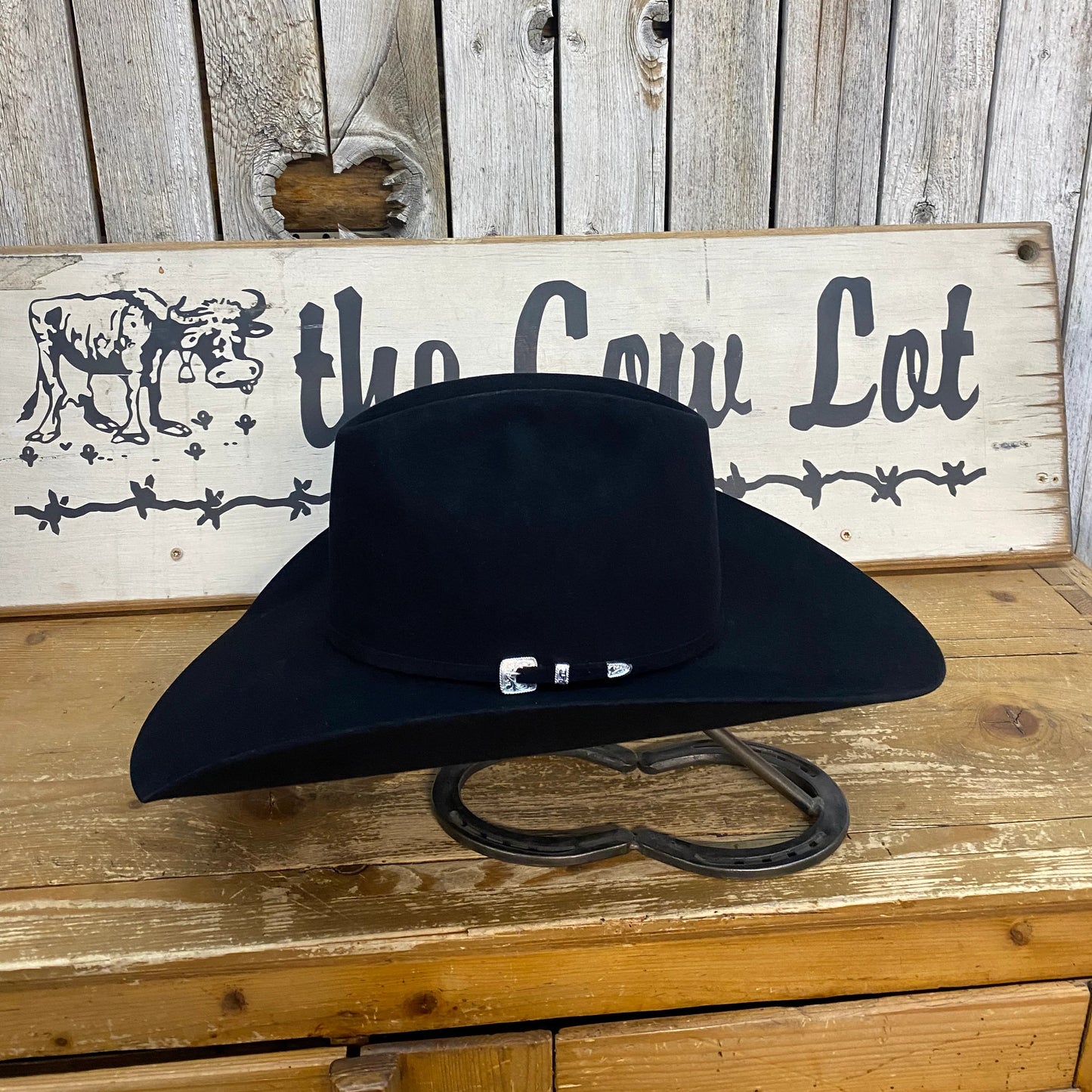 Rodeo King 100X / 100% Pure Beaver 4 1/2" Brim | Black WITH FREE HAT CAN