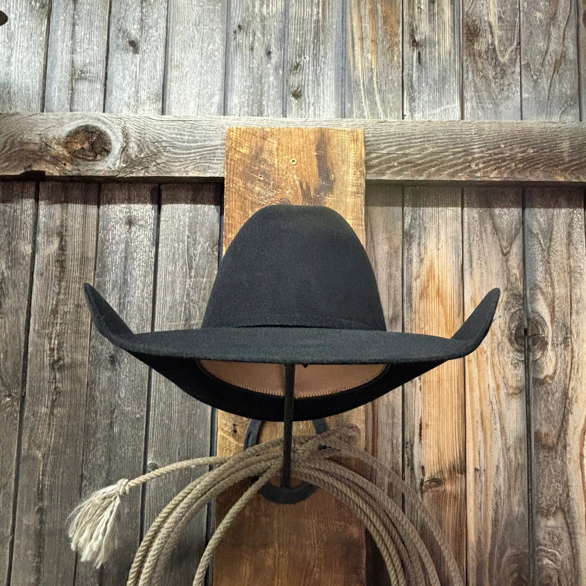Rodeo King 100X / 100% Pure Beaver 4 1/2" Brim | Black WITH FREE HAT CAN