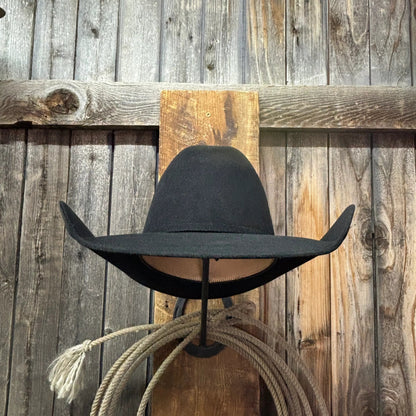 Rodeo King 100X / 100% Pure Beaver 4 1/2" Brim | Black WITH FREE HAT CAN