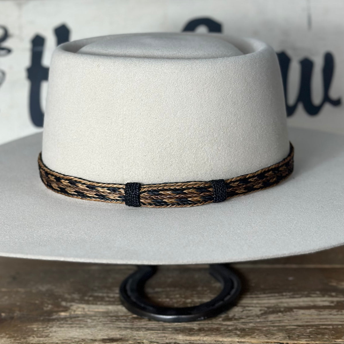 4818 Hat Band, Cowboy Accessoriess, Adjustable Fedora Hatband, Unisex Classic Roll Up Fedora Cowboy Hat with Buckle Belt - Black  main image 3