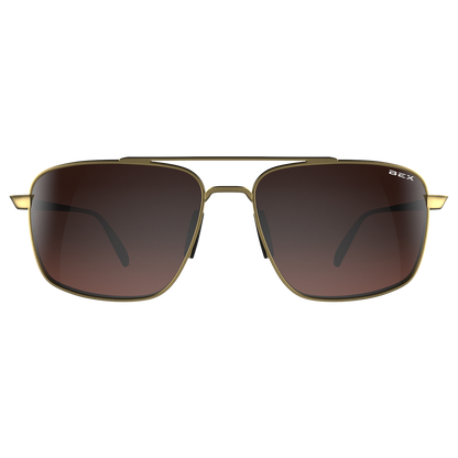 BEX Sunglasses| Accel Gold/ Brown /Silver
