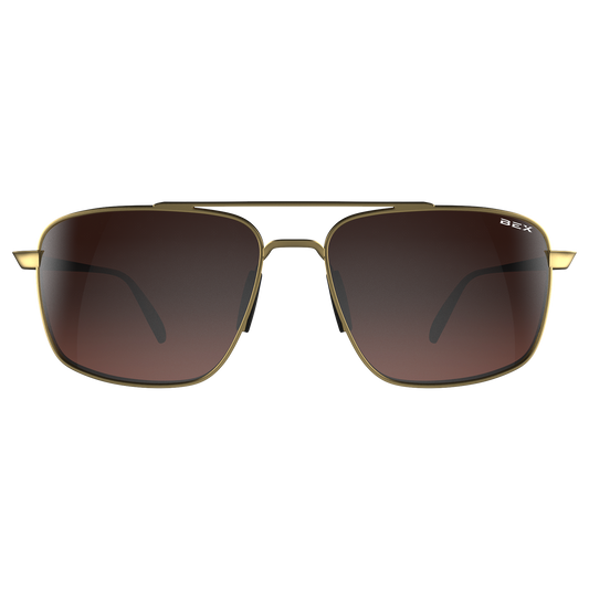 BEX Sunglasses| Accel Gold/ Brown /Silver