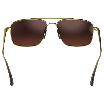 BEX Sunglasses| Accel Gold/ Brown /Silver