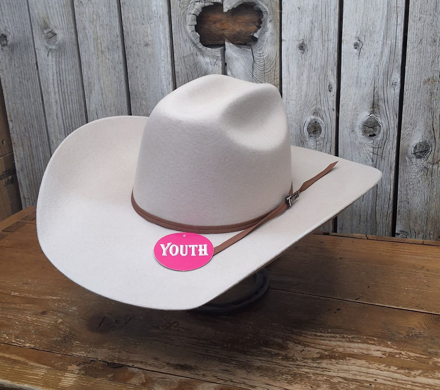 Twister 100% Wool 4" Brim | Youth Silverbelly