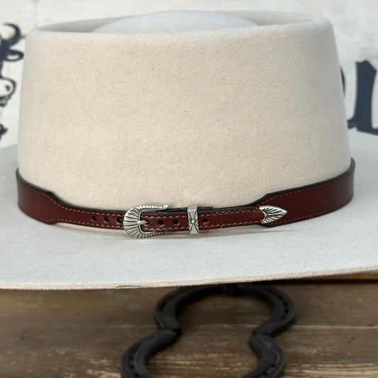 Hat Band | Smooth Brown Leather