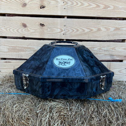 Designer Western Hat Can | Walnut Gray