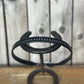 Hat Band | Black Leather w/ Silver Beads