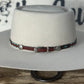 Hat Band | Beaded Rust/Brown/Turquoise w/ Concho Buckle