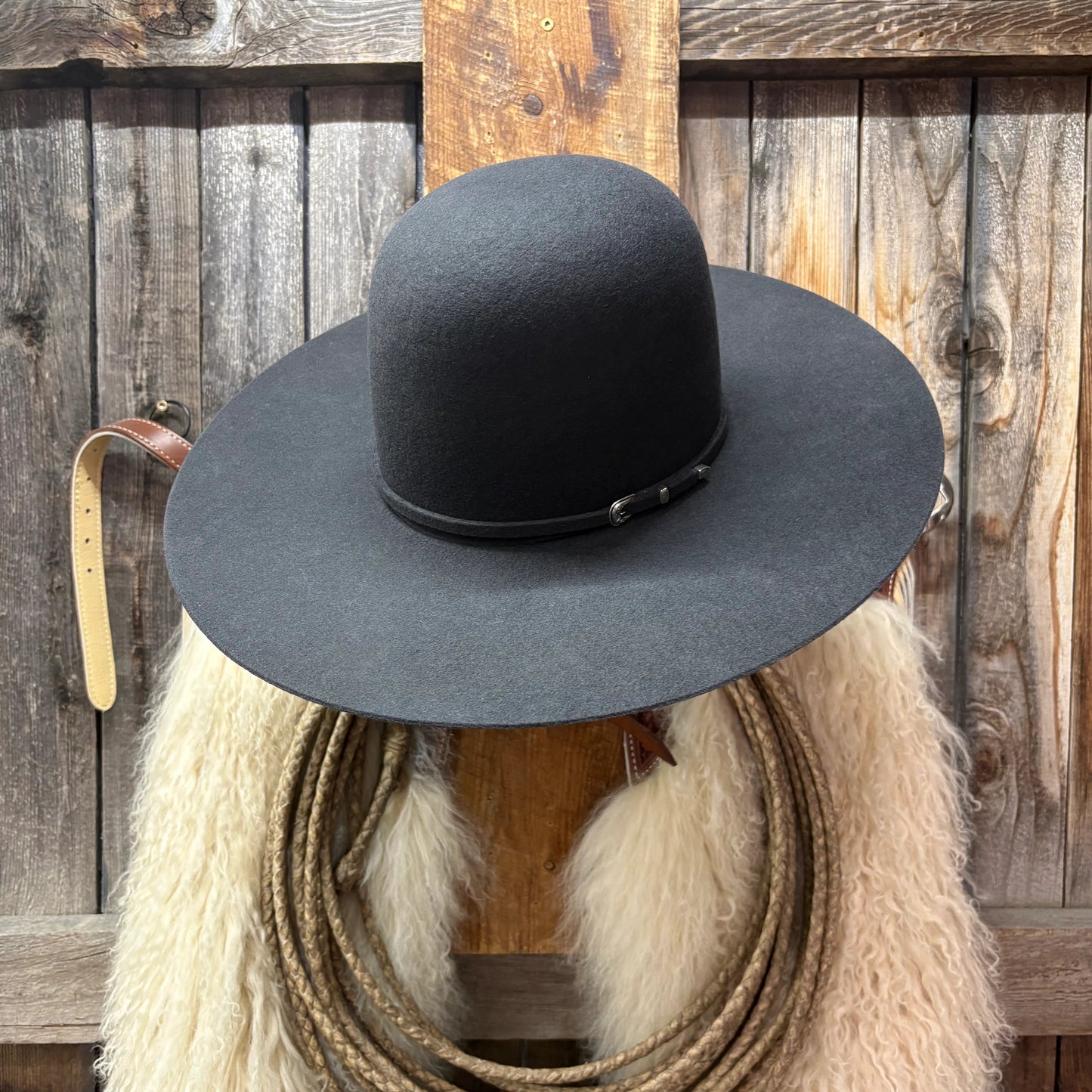 Rodeo King 3X Wool 4 1/2" Brim | Charcoal