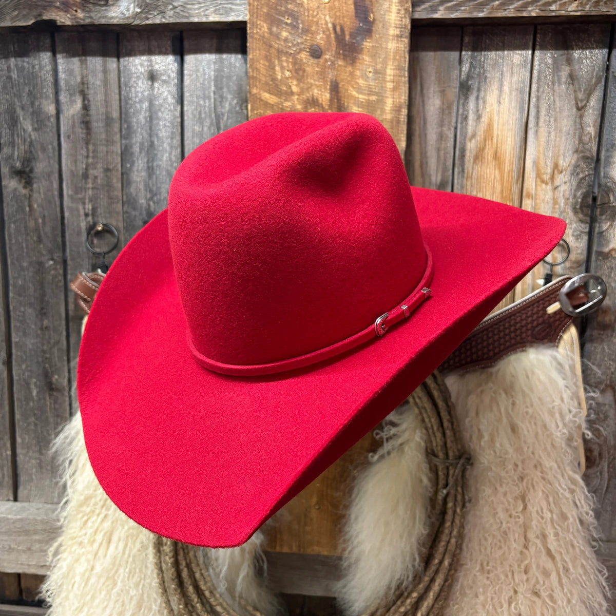 Rodeo King 3X Wool 4 1/2" Brim | Red *ON SALE-NOT ELIGIBLE FOR EXCHANGE OR REFUND*