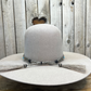 Hat Band | Horsehair 5 Strand w/ Conchos Double Tassel Grey