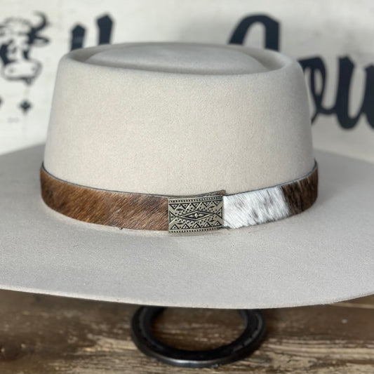 Hat Band | Cow Hide 1" LB-CO Tan