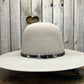 Hat Band | Horsehair 5 Strand w/ Buckle and Concho Dark Brown/Ivory