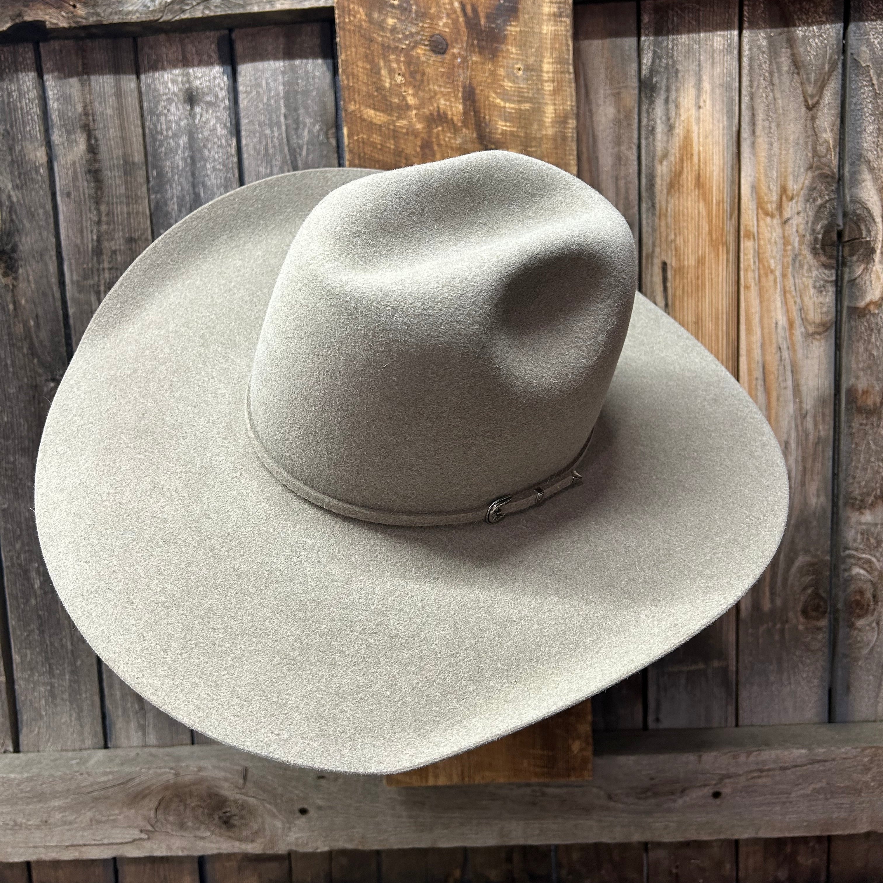 Rodeo Stetson 7x 80s Stetson 7x Beaver Rancher 1/8 Hat Mist Grey