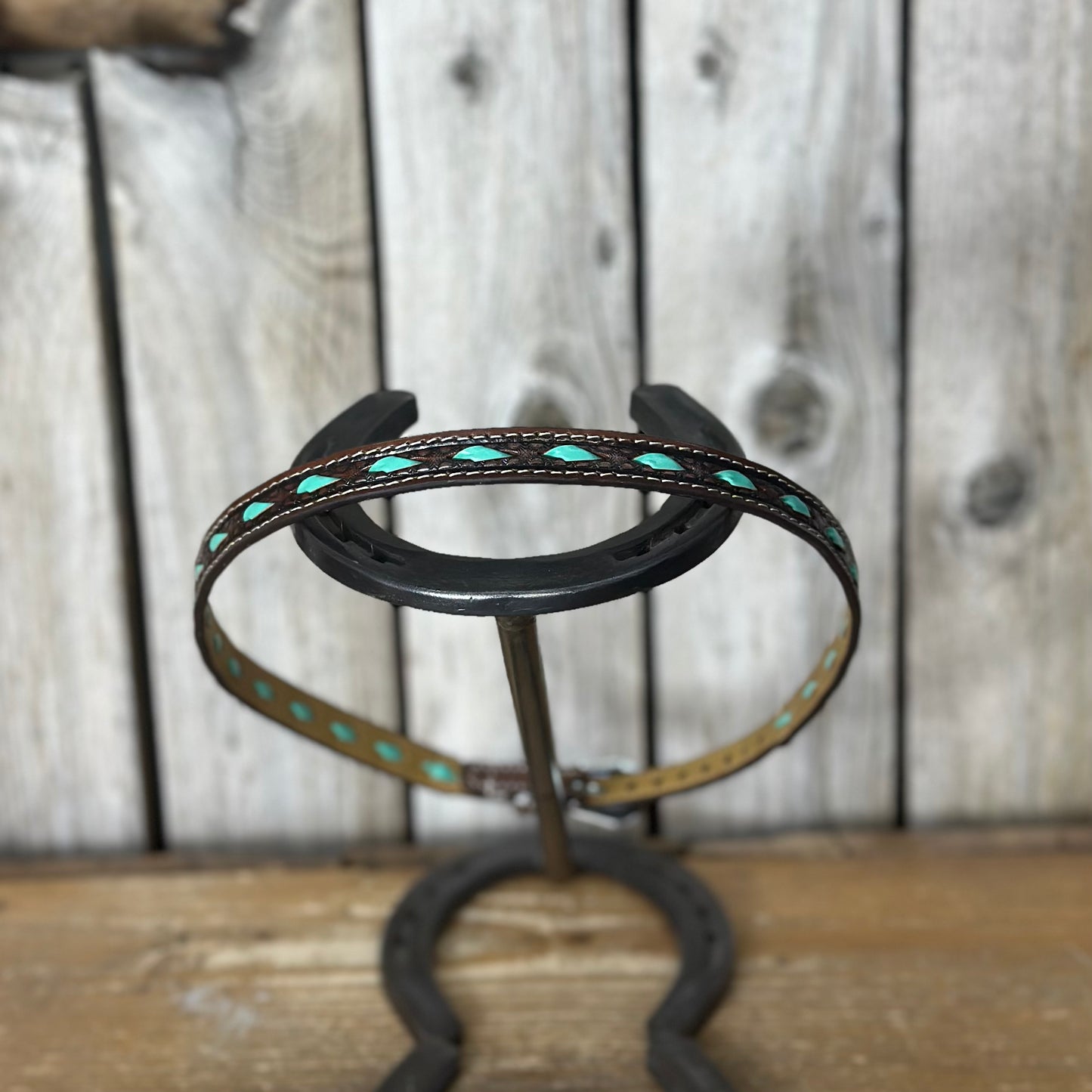 Hat Band | 1/2"  Leather w/ Ivory Lacing