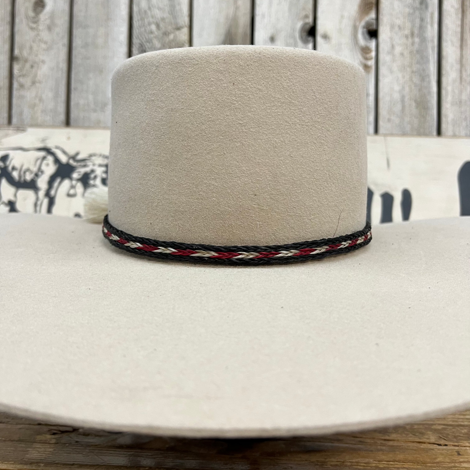 Hat Band | Horsehair 3 strand w/ Knots – The Cow Lot display picture 2